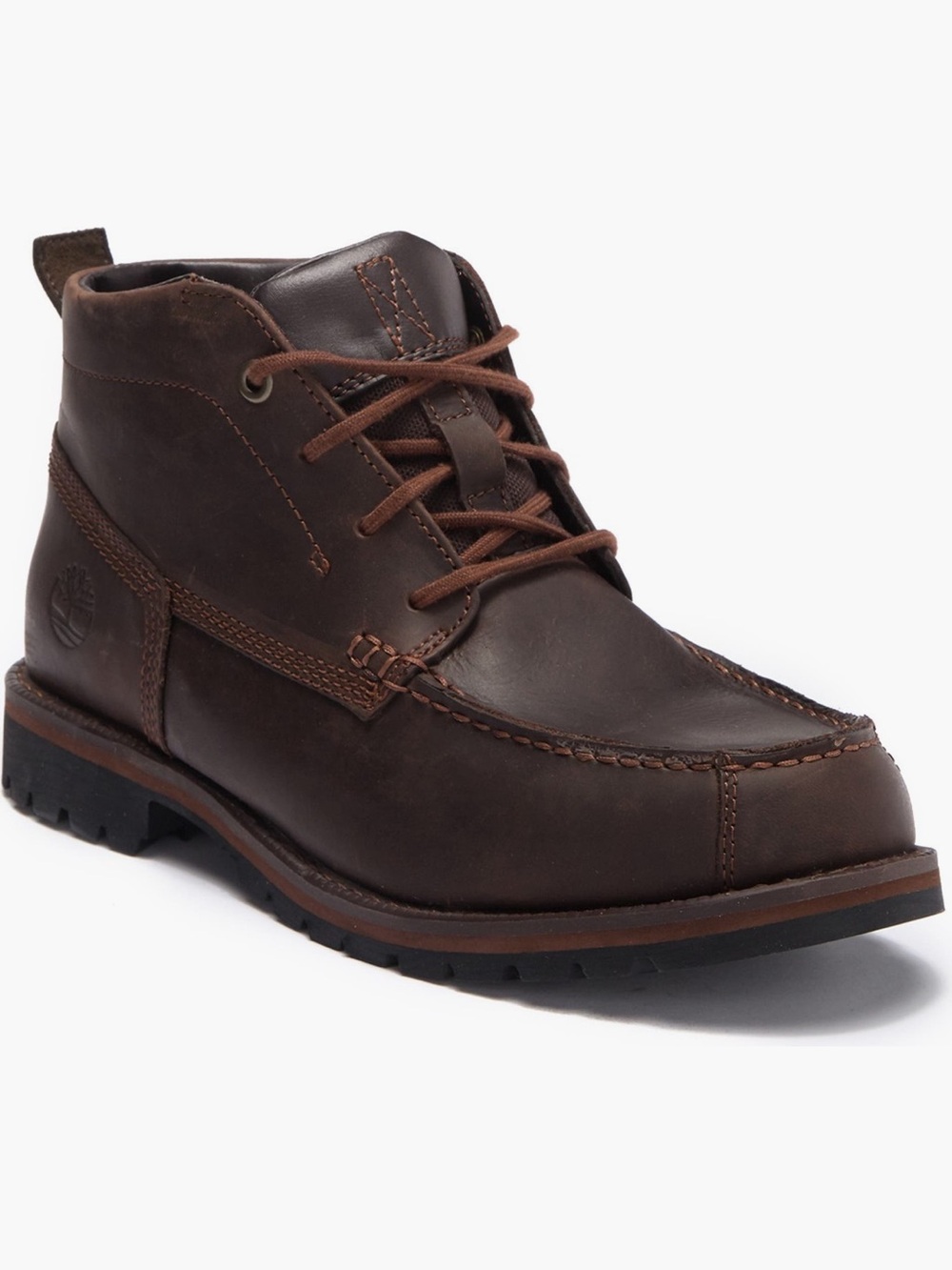 Timberland Grantly Leather Moc Toe Chukka Boot w Ortholite Brown Size 14 NWOT